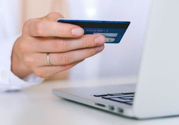 credit card back panel containing the magnetic stripe