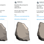 Three Tweets related to EtherRock sales